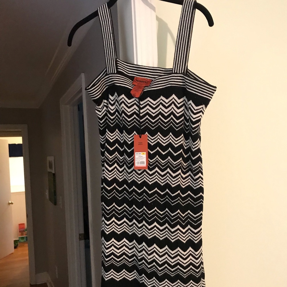 Missoni for Target black white zig zag SM dress